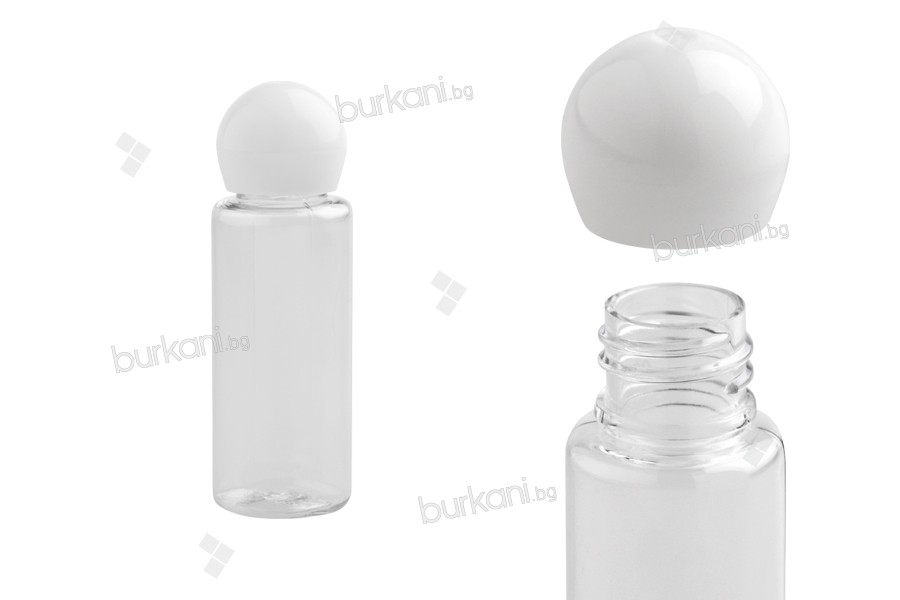 Şampuan şişesi kapaklı 20 ml plastik - 50 adetlik paket