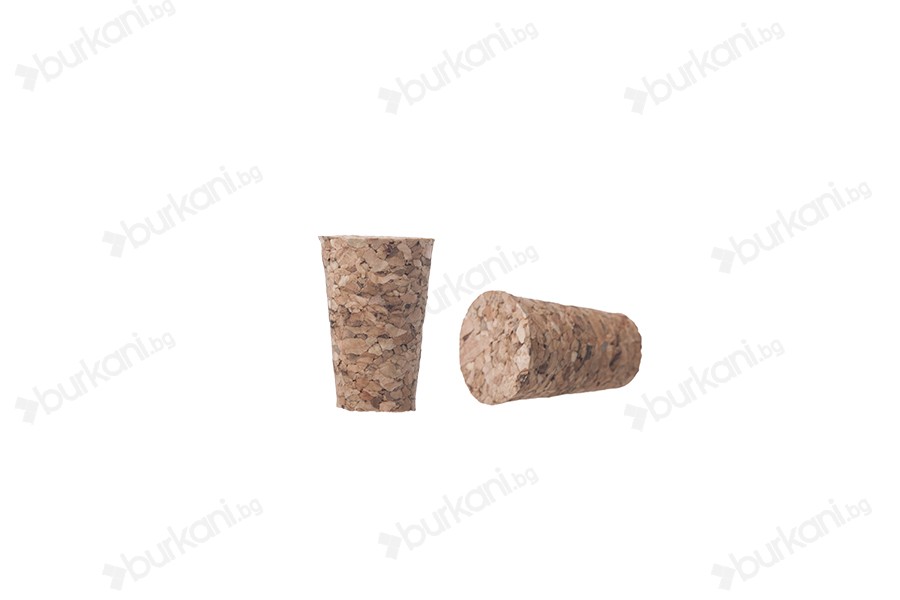 Конусовидна коркова тапа с размери   22x14/9 - за Φ 12 (PP 18)-изображение_продукт