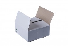 Karton beyaz kutu  3 sayfalık, 20,5 x 19,5 x 8,5- 20 adet 