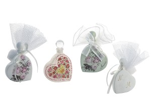 Бутилка във формата на сърце 50 мл за сватба или кръщене-изображение_група