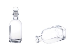 Стъклена квадратна бутилка 100 ml-3