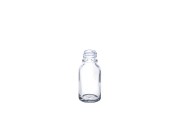 Стъклена прозрачна бутилка 15 мл за етерични масла с гърловина  PP18
