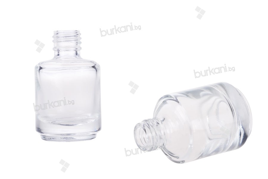 Стъклена прозрачна бутилка 15 мл 