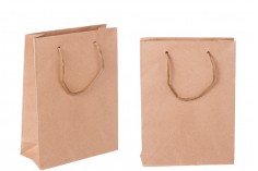 Hediyelik  kağıt çanta kahverengi 150 x 60 x 200 mm