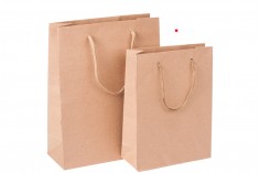 Хартиена крафт подаръчна торбичка с размери 150x60x200 mm