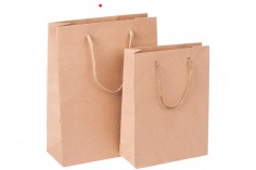 Hediyelik  kağıt çanta kahverengi 190 x 80 x 240 mm