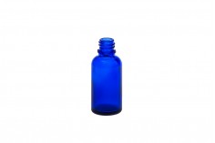 Стъклена синя бутилка 30 мл 