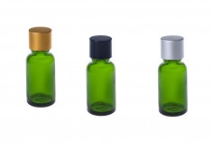 Стъклена зелена бутилка за етерични масла 20 мл с гърловина PP18