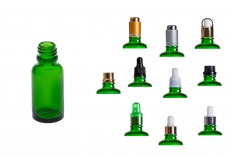 Cam şişe için esansiyel yağı 20 ml yeşil ile emzikli PP18