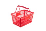 Пластмасова червена кошница  45x32x23 cm