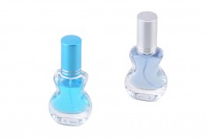 Gümüş, mavi veya pembe  kapaklı sprey valfli  10 ml parfüm şişesi