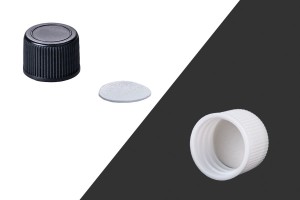 Пластмасови бели и черни капачки  PP18 с уплътнител-изображение_продукт