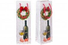 Коледни 3-D торбички за бутилки за вино 