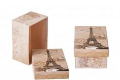 Eifel kulesi desenli hediyelik kutu S-M-L