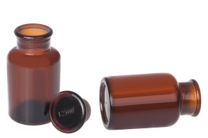 Стъклена фармацефтична бутилка 125 мл със стъклена капачка-изображение_размери