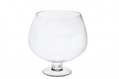 Декоративна голяма стъклена чаша 