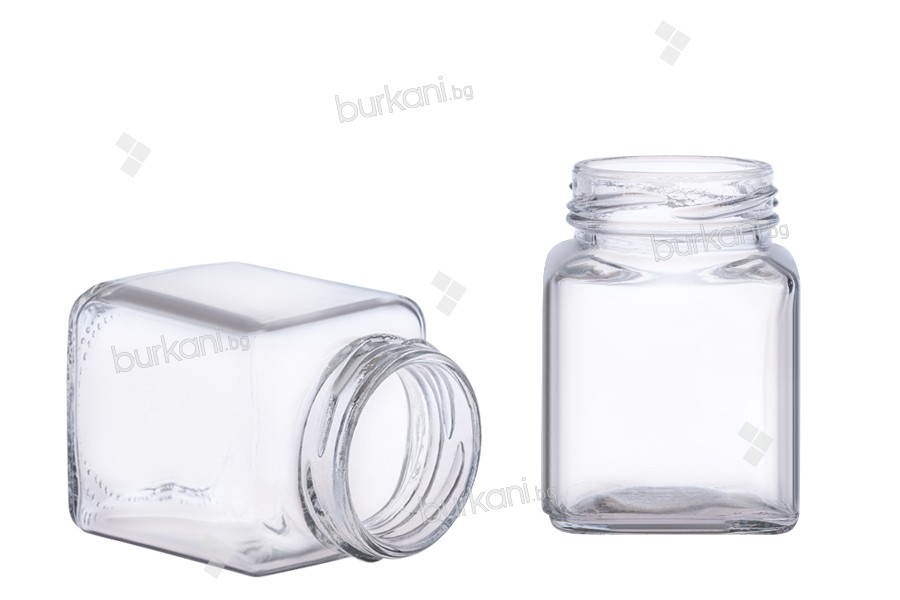 Стъклени квадратно бурканче 106 ml