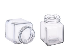 Стъклени квадратно бурканче 106 ml-изображение_размери