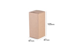 Хартиена крафт кутия  47x47x105 - 50 бр.-изображение_размери