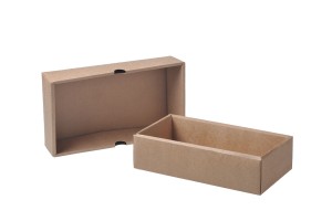 Крафт кутия за съхранение без прозорец, с размери 240x130x60mm-изображение_група