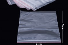 Zip ile şeffaf torba 24 x 34 cm-100 kapanış 