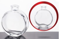 Стъклена овална бутилка 150 мл ликьор или коняк 