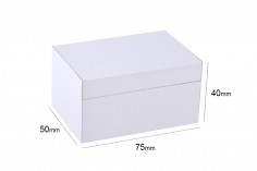 Beyaz  ahşap  kutu 75 x 50 x 40