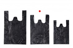 Пластмасови черни торбички с размери  32x50 cm 