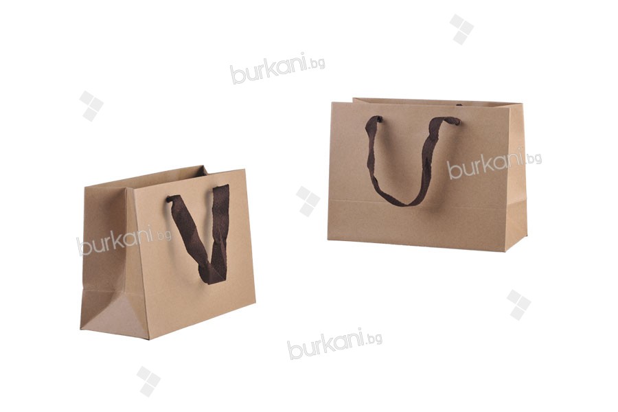 Подаръчна крафт торбичка с размери  230x100x170