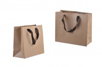 Подаръчна КРАФТ екологична кафява чанта с размер -  260x110x230