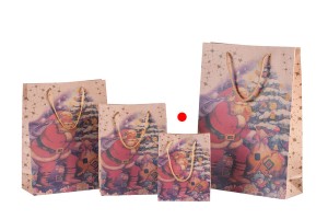 Коледна подаръчна торбичка с размери  115x60x145-изображение_група