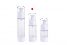 Прозрачна пластмасова опакова Airless за крем  30 ml