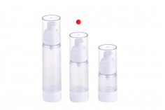 Прозрачна пластмасова опакова Airless за крем  30 ml