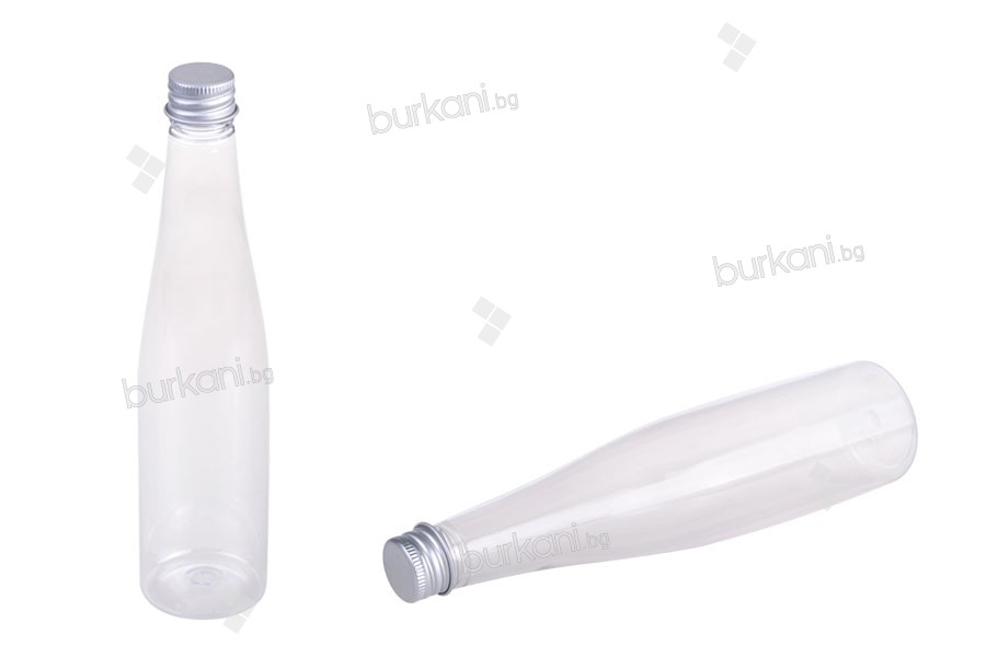 Пластмасова бутилка 150 мл с алуминиева капачка с уплътнител 