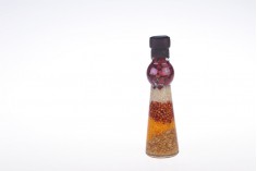 Стъклена бутилка с различни плодове за декориране на кухнята 45х160 - 100 мл