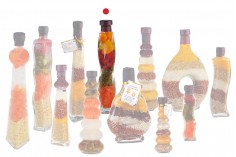 Стъклени бутилки със зеленчуци за декорация на кухнята - 320 мл
