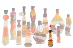 Стъклена бутилка с  плодове за декорация на кухнята - 100 мл