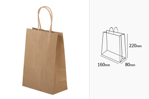 Подаръчна хартиена чанта 160x80x220 mm с дръжка-изображение_група