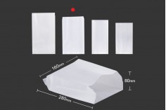 Маслоустойчив хартиен бял плик с размери  160x80x280 мм