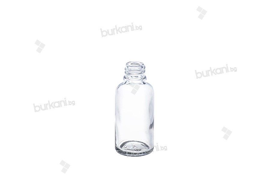Şeffaf cam uçucu yağ şişesi 30 ml
