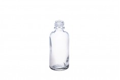 Şeffaf cam uçucu yağ şişesi 50 ml
