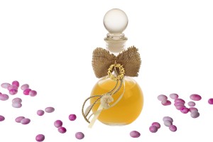 Стъклена сферична бутилка със стъклена тапа 100 мл-изображение_група