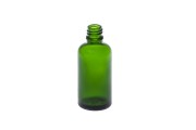 Зелена бутилка за етерични масла  50 ml с гърловина  PP18