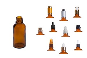 Стъклено кафяво шише за етерични масла  30 ml-6