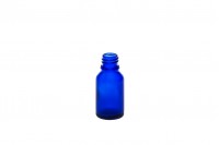 Синя стъклена бутилка 15 мл за етерични масла с гърловина PP18