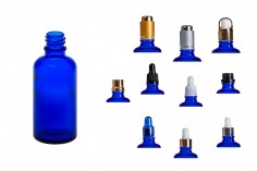 Mavi cam uçucu yağ şişesi 50 ml