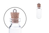 Малки шишенца с коркова тапа - висулка, размери 38,6x11 mm-изображение_продукт