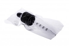 Капкомер - стъклена пипета с черен пластмасов биберон 100 мл CRC защита