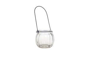 Стъклен фенер с метална дръжка 200 мл-изображение_продукт