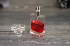 Стъклена бутилка за парфюм 30 мл с капачка и спрей (PP 15)